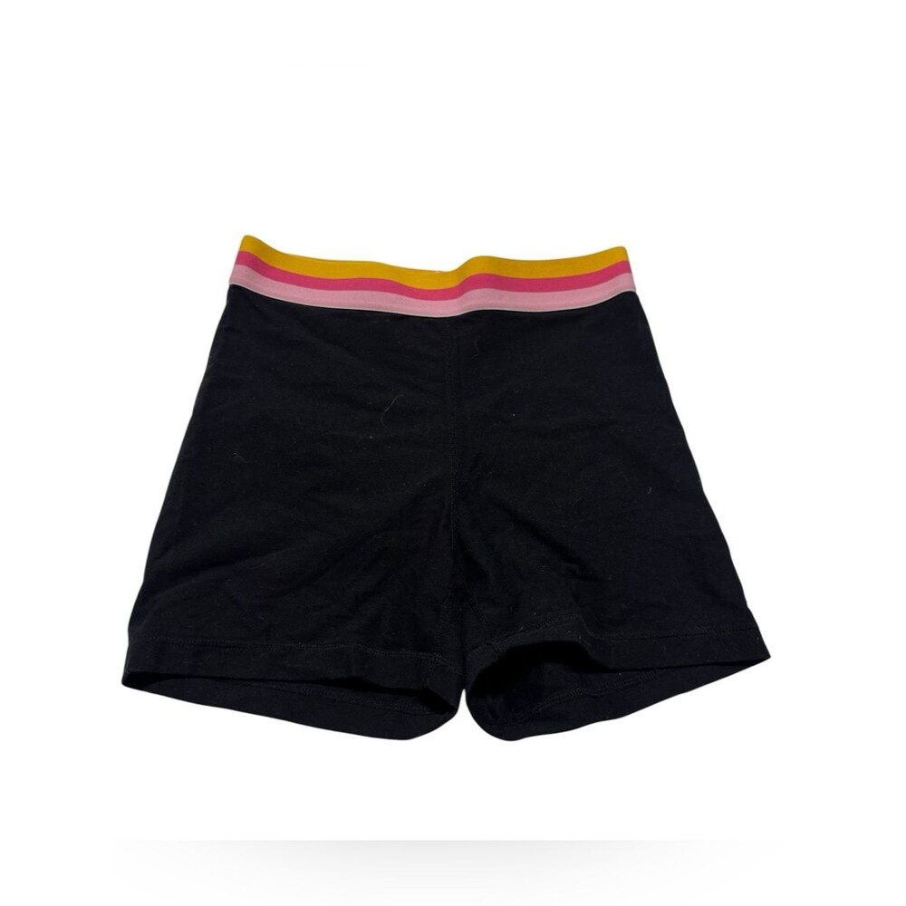 Popflex Black High Waisted Athletic Biker Shorts